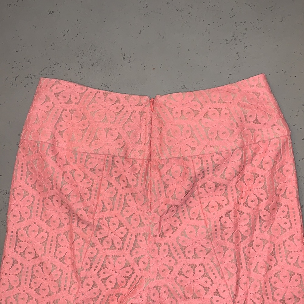 Corey Lynn Calter Lace Crop Pink Pants Purchased from Anthropologie Sz 4 - Picture 7 of 10